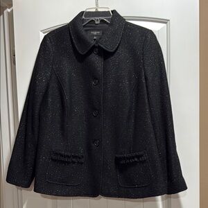 Talbots Silver and Black Tailored Blazer